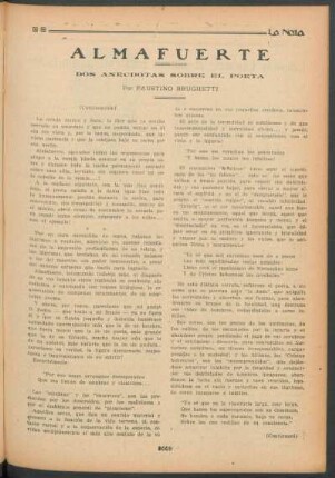 Almafuerte : Dos anécdotas sobre el poeta