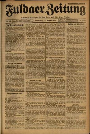 Ausgabe vom Donnerstag, den 23. August 1923.
