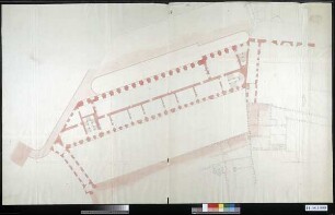 Grundriss des ersten Obergeschosses, mit einer Tektur