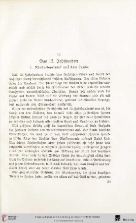 II. Das 12. Jahrhundert