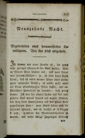 Neunzehnte Nacht.