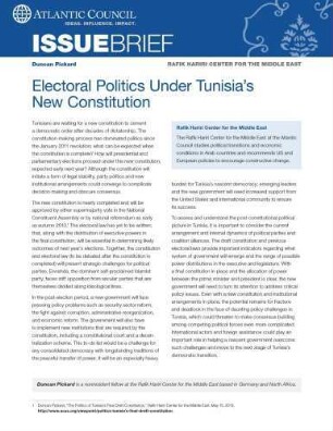 Electoral politics under Tunisia's new constitution