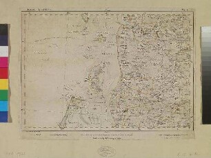 Karte vom nördlichen Nordfriesland und der Westküste von Dänemark