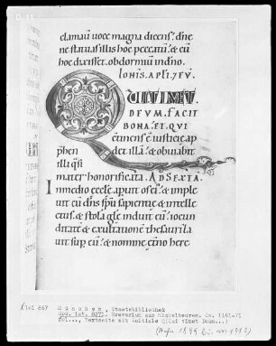 Breviarium — Initiale Q(ui timet deum)