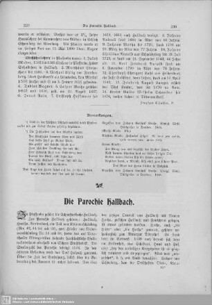 Die Parochie Hallbach