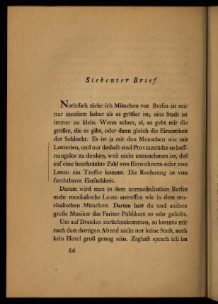 66-75, Siebenter Brief