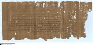 Demotisch-griechischer Papyrus mit einem Vertrag (Abstandsschrift)