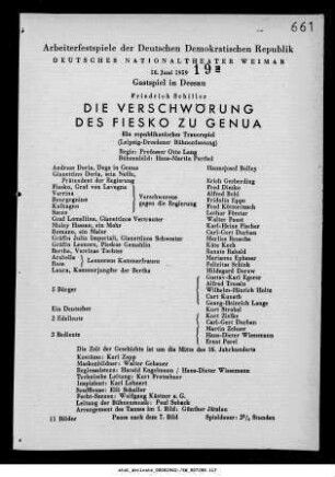 Die Verschwörung des Fiesko zu Genua
