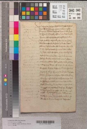 Testament des Wilhelm Varentorf, Kanoniker der Kirche von St. Johann und Dionys.