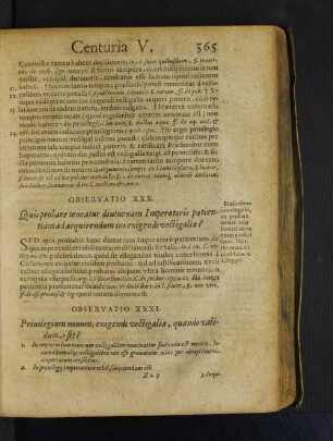 Observatio XXX. Quis probare teneatur diuturnam Imperatoris patientiam ad acquirendum ius exigendi vectigalia?