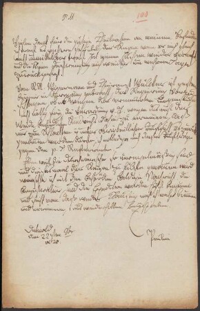Brief von Pauline (Lippe, Fürstin) an Friedrich Simon Leopold Petri