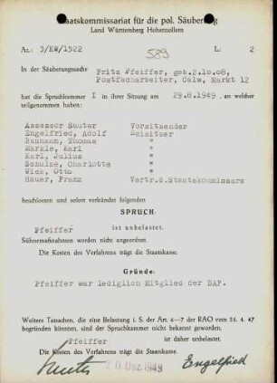 Pfeiffer, Fritz
