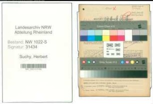 Entnazifizierung Herbert Suchy , geb. 01.12.1920 ()
