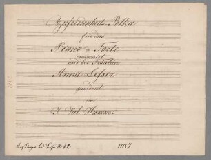 Zufriedenheits-Polka; A|b; arrangiert; pf - BSB Mus.Schott.Ha 11949-2