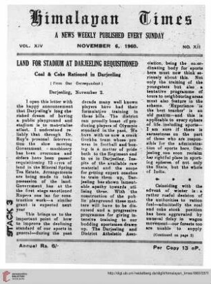 No. XII (06 October 1960)