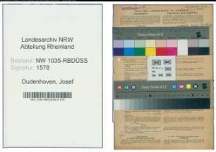 Entnazifizierung Josef Oudenhoven , geb. 01.11.1904 (Bauingenieur)