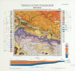 4631 Sondershausen, Geologische Karte der Deutschen Demokratischen Republik