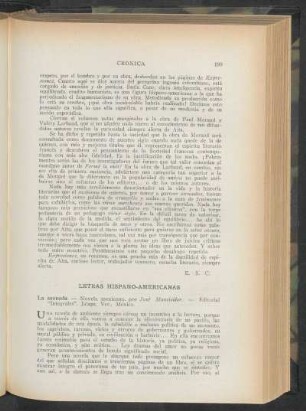 Letras hispano-americanas