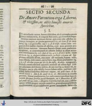 Sectio Secunda.