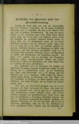 Geschichte des Handels und der Kramerinnung