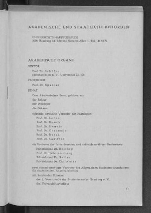 Akademische und staatliche Behörden