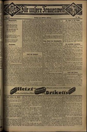 Dritte Ausgabe vom Samstag, den 31. Mai 1930.