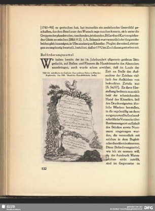 Adresskarte des Gasthofs "Zum goldenen Hahn" in München