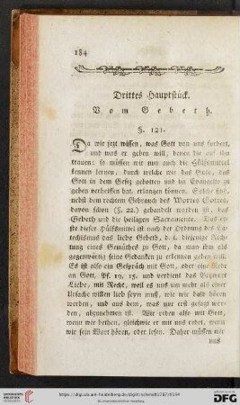 Drittes Hauptstueck: Vom Gebeth
