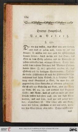Drittes Hauptstueck: Vom Gebeth