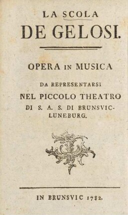 La Scola De Gelosi