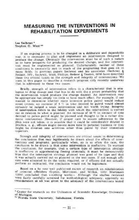 11-19, Measuring the interventions in rehabilitation experiments
