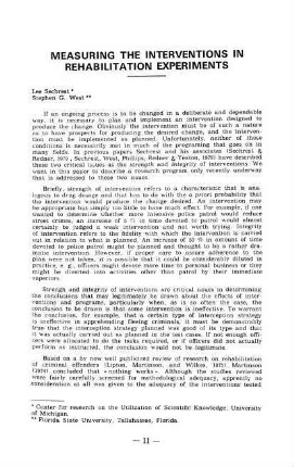 11-19, Measuring the interventions in rehabilitation experiments