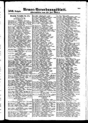 589. Ausgabe. Donnerstag, 15. Juli 1915