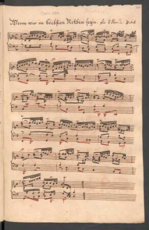 Wenn wir in höchsten Nöten sein; org; G-Dur; BWV 641