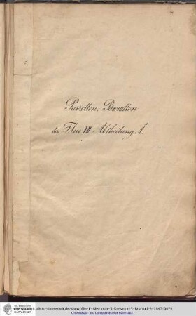 Parzellen-Brouillon Heusenstamm Flur VII Abt.A