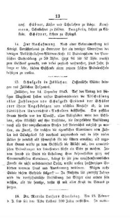 Schulgeld in Züllichau