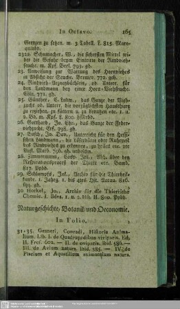 Naturgeschichte, Botanik und Oeconomie