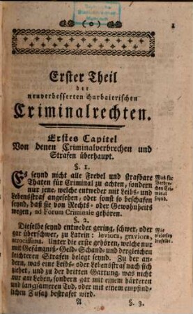 Codex Juris Bavarici Criminalis De Anno M.DCC.LI.