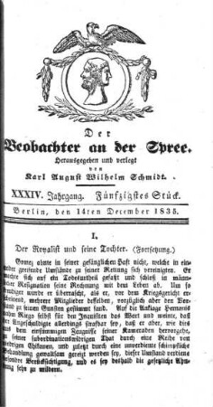 50. Stueck, 14. Dezember 1835