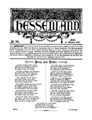 No. 20, 16. Oktober 1890