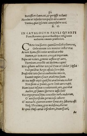 In catalogvm Pavli qvarti Pont. Romani, quo orthodoxæ religionis authores omnes proscribit