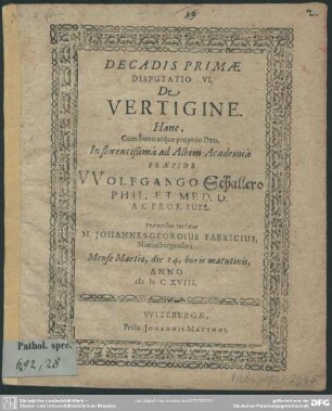 De vertigine