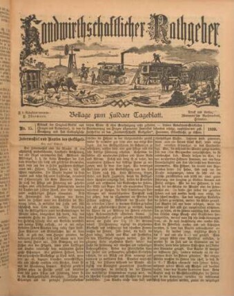 15: Beilage vom Montag, 10. Juli 1899