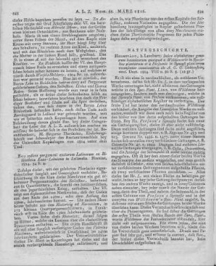 Lichtenstein, A. G. G.: Index alphabeticus generum botanicorum quotquot a Willdenovio in speciebus plantarum et a Persoonio in synopsi plantarum recensentur concinnatus. Helmstedt: Leuckart 1814