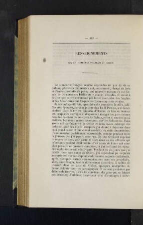 Renseignements.