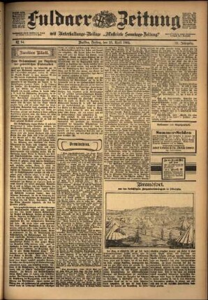 Zweite Ausgabe vom Freitag, den 25. April 1902.