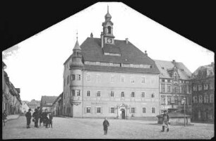 Oederan. Markt mit Rathaus