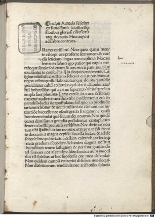 Regula monachorum ex scriptis Hieronymi collecta