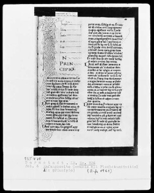 Testamentum Vetus — Initiale I (n principo), Folio 6 recto