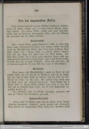 Von den eingemachten Säften